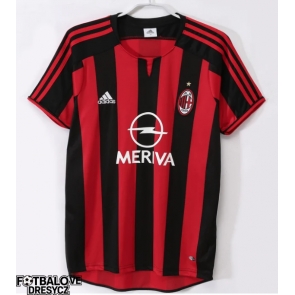 AC Milan 2003-2004 Retro Domácí Dres Krátký Rukáv